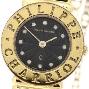 PHILIPPE CHARRIOL Saint Tropez 7007901 black Dial Quartz Ladies Watch_897287